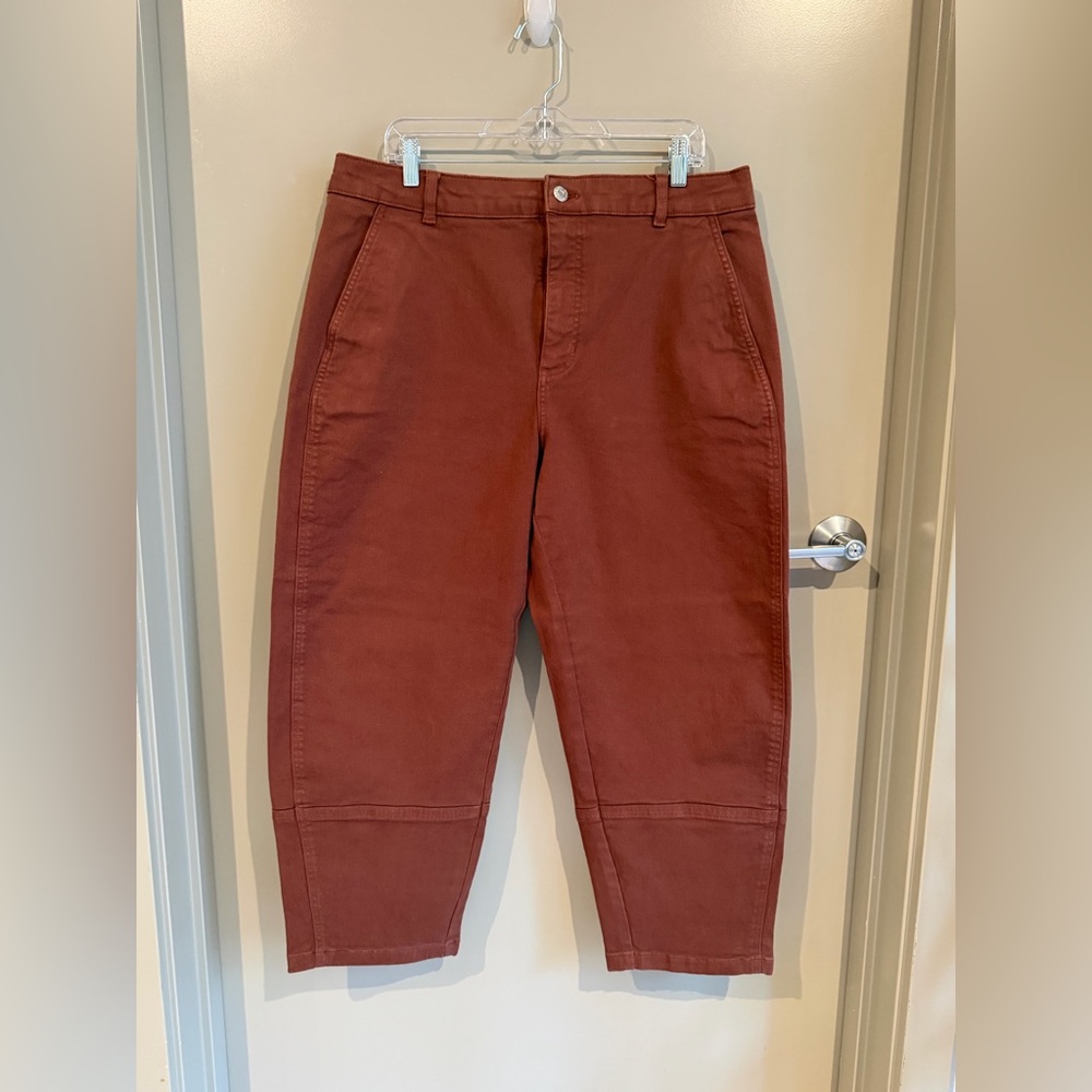 Everlane Women’s Utility Barrel-Leg Pant in Rosewood - size 16